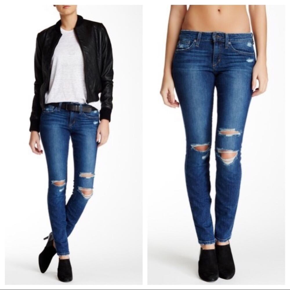 Joe’s Women’s Distressed The skinny jeans Vidika  size 26 Medium Wash